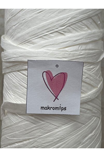 Makromİps YUMUŞAK RAFYA İP 100 gr KAĞIT NATURA DOĞAL RAFFİA AYNA ŞAPKA ÇANTA SUPLA ÖRGÜ İPİ