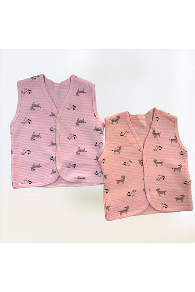 EM&FA TEKSTİL Cotton Combed Zebra Patterned Children's Vest