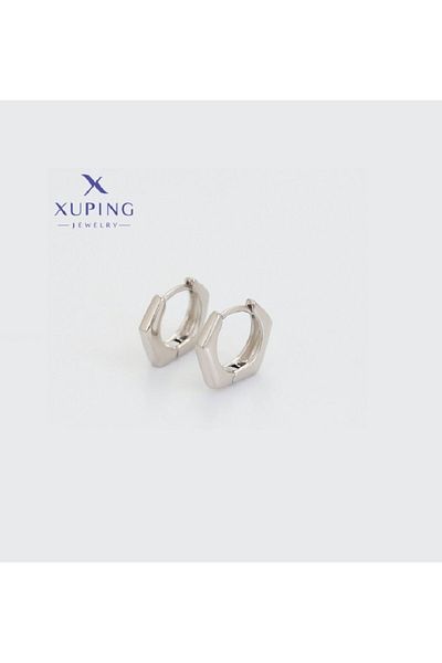 XUPING JEWELRY Cornered Steel Earrings