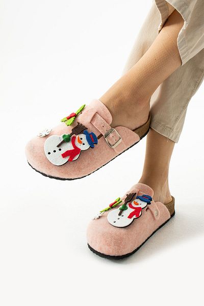 SEZ AYAKKABI New Year's Themed - Anatomical and Comfortable House Slippers