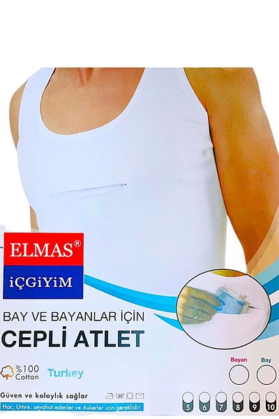 Elmas Tank Top with Pockets for Men and Women