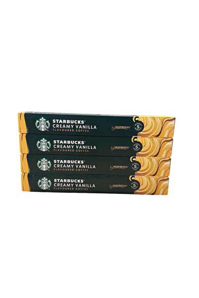Starbucks Creamy Vanilla Flavoured Coffee Nespresso Uyumlu Kapsül Kahve 4x10lu