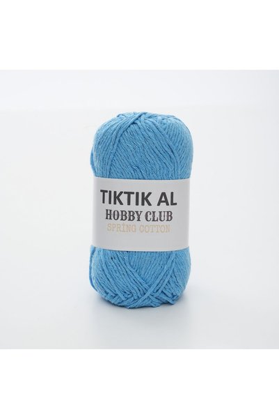 TıkTık AL Turkuaz Amigurumi Ve Punch (panç) Ipi %100 Pamuk Natürel Koton