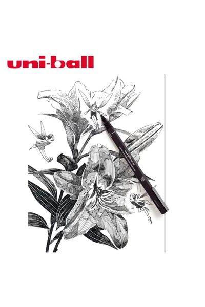 Uni Black Technical Drawing Pen - Fine Line, 0.3 mm Ball Pin
