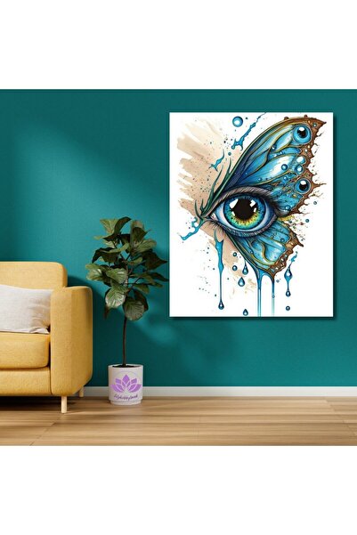 LİLYHOBBYLAND Sayılarla Boyama Hobi Seti Göz Renkli Baskılı (ÇERÇEVELİ) 60x75 Cm