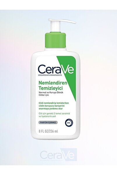 CeraVe NORMAL VE KURUYA DÖNÜK CİLTLER İÇİN NEMLENDİREN TEMİZLEYİCİ 236 ML '1 ...