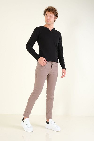 Giyim Dünyası Ανδρικό τζιν παντελόνι Mink Slim Fit - 5 τσέπες
