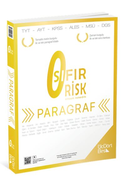 Üç Dört Beş Yayıncılık 345 Paragraf Sıfır Risk Soru Bankası 2024-2025
