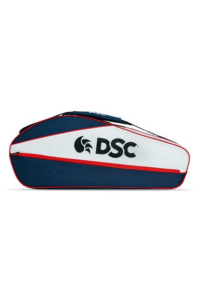 DSC Badminton kit Bag | Color: Navy/White | Size: Large | For Men & Boys | One main compartment