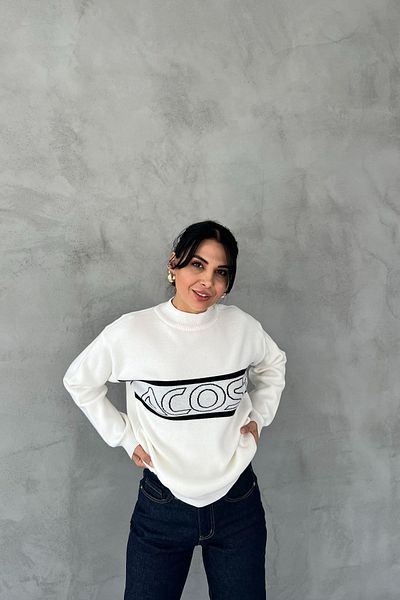 Seda Yalçın Atelier Pulover alb echivalent L