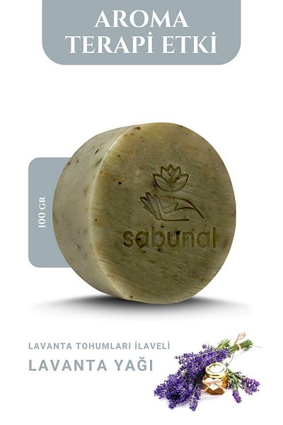 sabunal Lavender Soap - Natural Care Soap with Refreshing Effect 100 Gr
