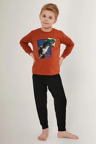 ROLY POLY Boy's Pajama Set - 3191 Orange Color