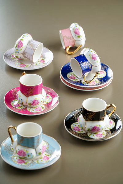 ACAR طقم فناجين قهوة أزاليا 6 أشخاص - 60 سم مكعب