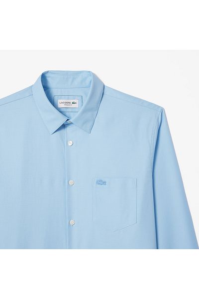 Lacoste قميص المدينة الأزرق بأكمام طويلة CH8522-00-HBP
