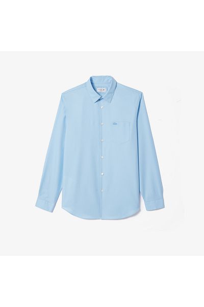 Lacoste قميص المدينة الأزرق بأكمام طويلة CH8522-00-HBP