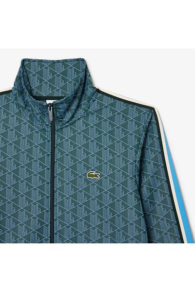 Lacoste Men's Green Mongram Sweatshirt - Sh1368-00-Ib4