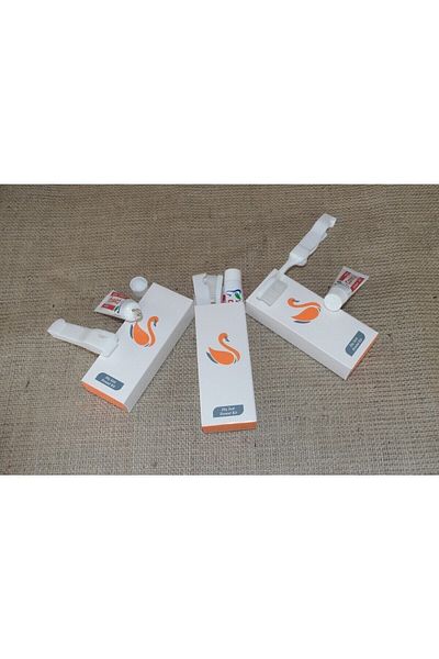 PazarPazartesi 250 Pieces Boxed Hotel Type Tooth Set Boucle Tooth Set Folding Toothbrush and 10 gr Toothpaste