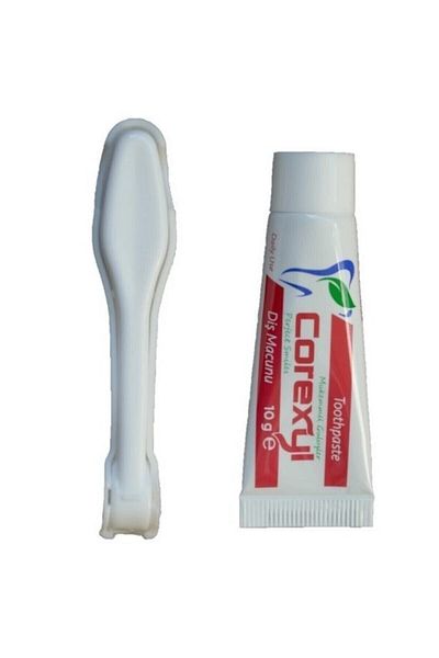 PazarPazartesi 500 Pieces Toothbrush Toothpaste 10 gr double set, Hotel Type Toothbrush, Travel Type Toothbrush