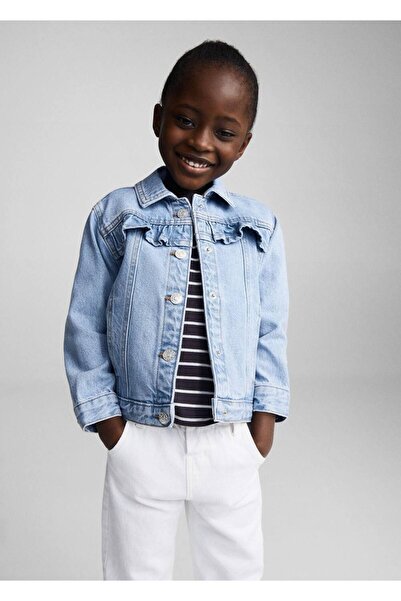 MANGO Baby Flounced Denim Jacket