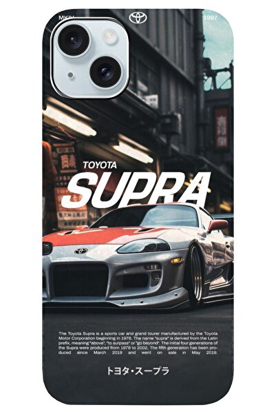 BGAKSESUAR Apple iPhone 13 Araba Posteri Desenli Kamera Korumalı HD Baskılı S...