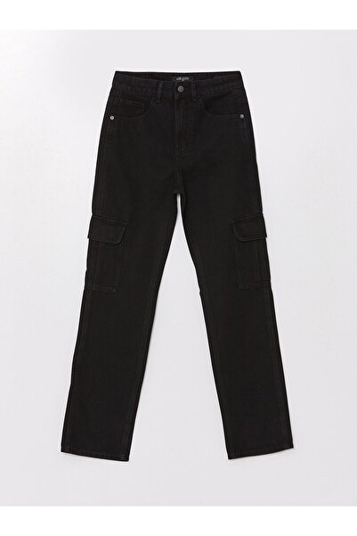 LC Waikiki Straight Fit Kadın Kargo Jean Pantolon