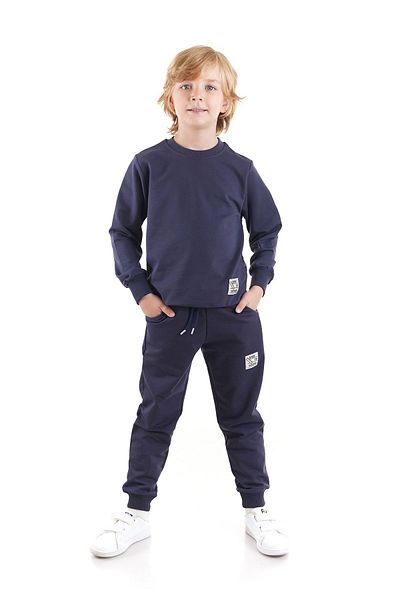 AHENGİM Αγόρι - Back To School Trend Βαμβακερό φούτερ και φούτερ σετ 2 τμχ Ak2528
