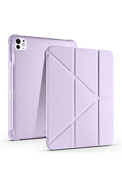 UnDePlus Apple Ipad Air 13inç M2/m3 Uyumlu Kılıf Kalem Şarj Bölmeli Case A2898 A2899 A2900