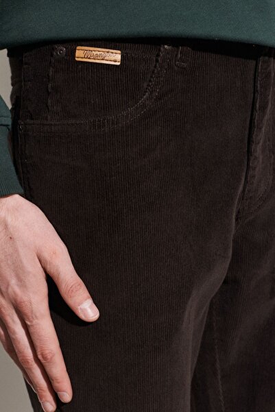 WRANGLER Texas Slim Fit Вузький крій Нормальна талія Вузькі штанини Еластичні Коричневі Чоловічі штани