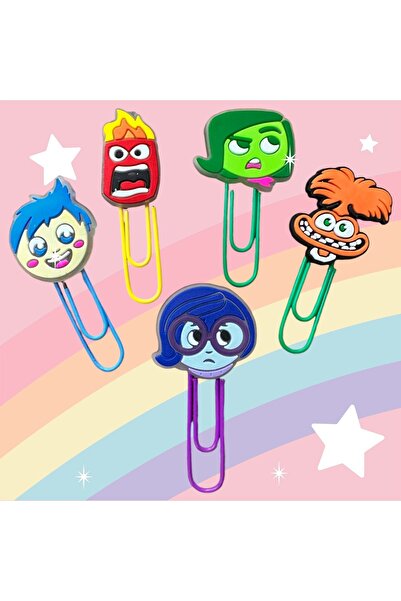 Buki'nin Atölyesi Semn de carte 3D / Agrafă K035 set de 5 FEȚE OPUSE