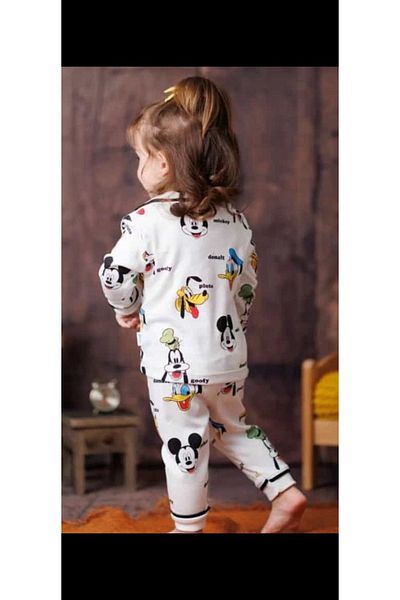 Peki Newborn Add 5 Baby Pajamas Set - Cotton Puppy and Duck Mouse, Gift Top and Bottom Set 14871