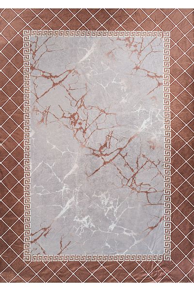 RENKLİBUTİK 12 M2 Non-Slip Washable Carpet Cover - Modern Patterns, Velvet Texture, Elastic and Sponge