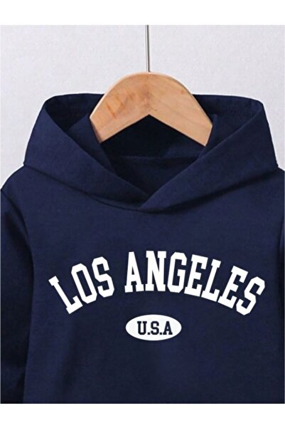 MOONBULL Σετ φόρμας με κουκούλα για αγόρια με στάμπα Los Angeles USA