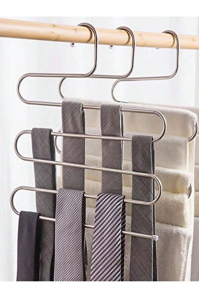 Hombak 1 bucată metal cu 5 straturi în interiorul dulapului eșarfă pentru pan...