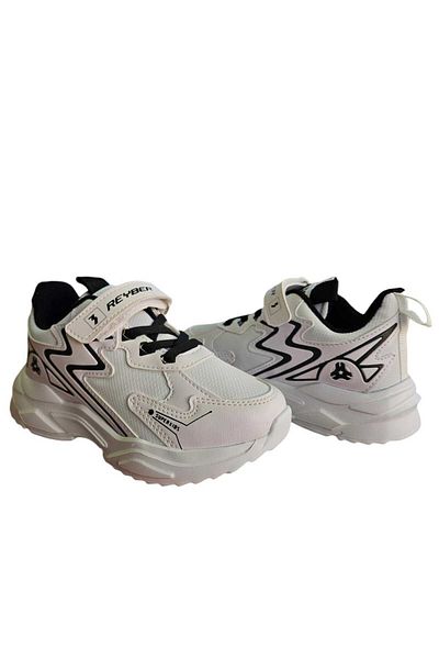 ZERDALİFE Pantofi sport alb unisex pentru copii - Talpa ortopedica, Reyber Z0404