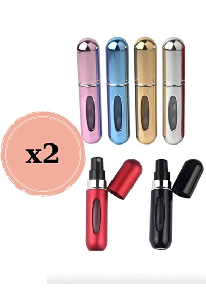 Deco Elit 2 Adet Parfüm Şişesi Taşınabilir Mini Doldurulabilir Atomizer Parfüm Şişeleri Boş Küçük