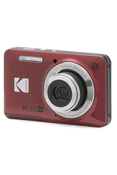 Kodak Friendly Zoom FZ55/5x Yakınlaştırma Dijital Fotoğraf Makinesi-Kırmızı