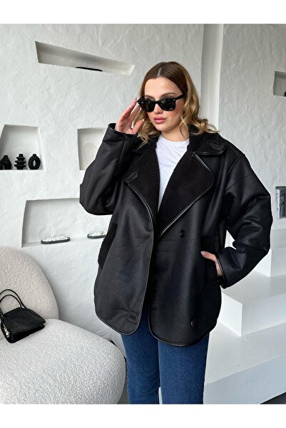 mypagebutik Garden Чорна шкіряна куртка