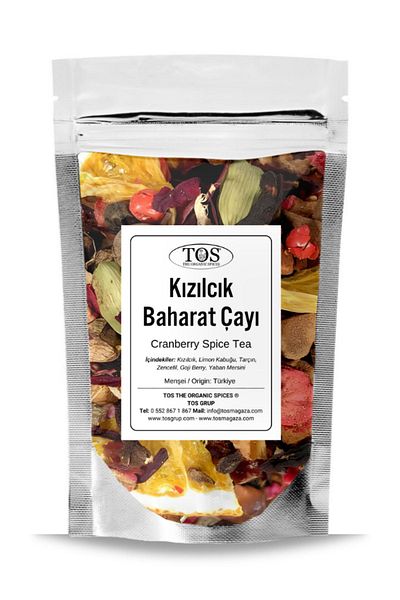 TOS The Organic Spices 250 جرام (الأول) جودة) توابل التوت البري - شاي توابل التوت البري