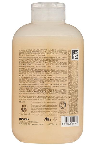 Davines 250 ml Davineszero9 - Nounou Hair Shampoo with Chemical Process
