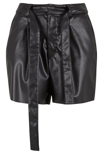 Urban Classics Damen Ladies Synthetic Leather Shorts