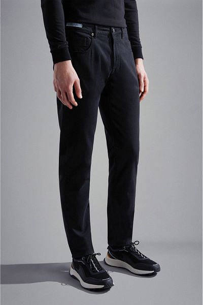 PAUL&SHARK Black Men's Woven Trousers - Regular Waist, Straight Model 14314055 -011
