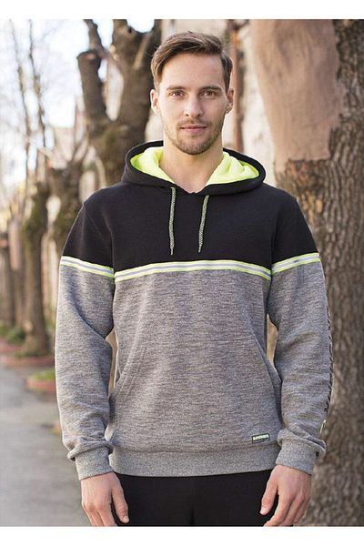 Masimar Men's Hooded and Printed Sweatshirt