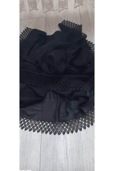 NUMİSTORE İğne oyası siyah renk namaz örtüsü