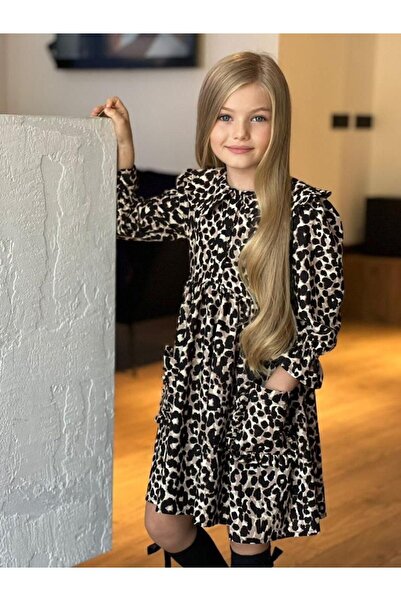 miniklerin dünyası KIZ ÇOCUK PELUŞ YELEK VE DOKUMA ELBİSE TAKIM