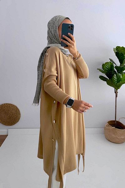 Ka Hijab KH Poncho - Camel