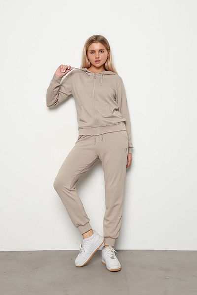 İKLİM LİFE Mink Hooded Bottom-Top Set - Modal Zipper