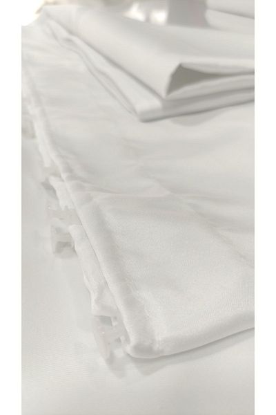 GRUP Perdehanem Satin Sunshade - First Quality Ecru and White Options