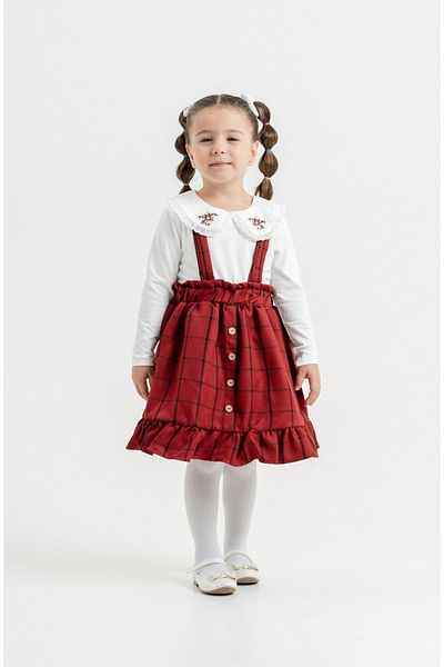 Harika KIDS Girl's Strap Dress Double Set
