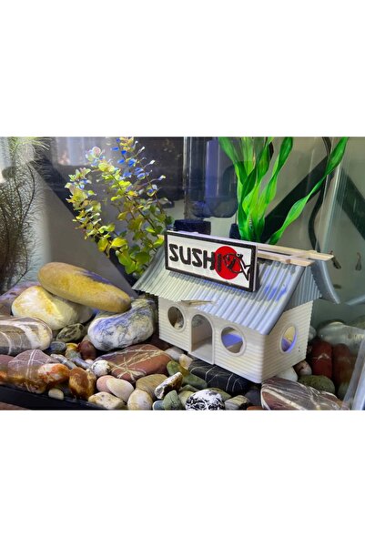 barsdepo Akvaryum dekoru Sushi Restaurant Komik Akvaryum içi Dekor Organik Pl...