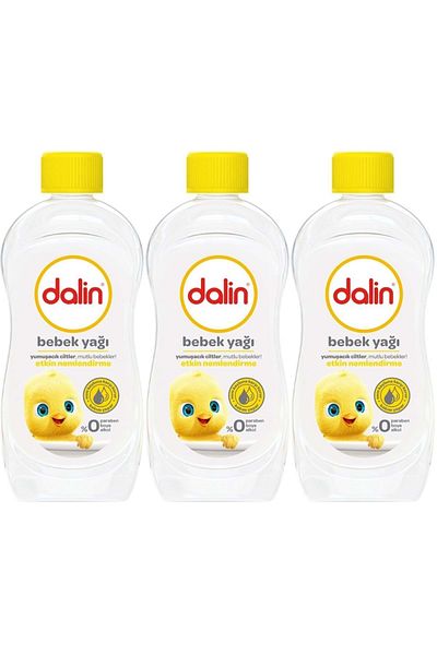 Dalin 300ml Baby Oil - Classic Active Moisturizer (Set of 3)